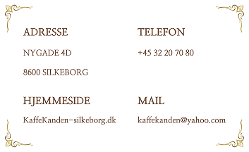 billede af kaffekandens visitkort bagside
